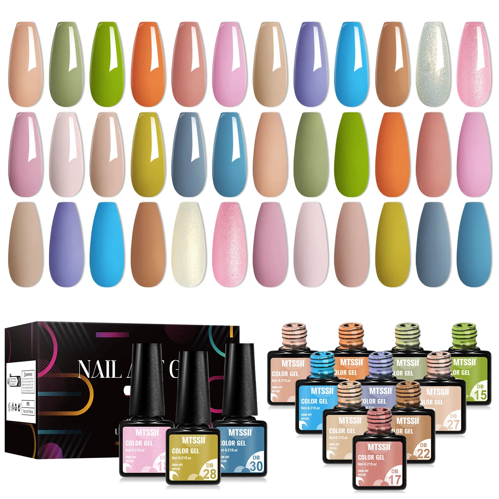 18/20PCS Autumn Fall Gel Nail Polish Set Green Orange Blue Pink Color Soak Off UV LED Manicure Gel Varnish Kit Supplies
18/20PCS Autumn Fall Gel Nail Polish Set Green Orange Blue Pink Color Soak Off UV LED Manicure Gel Varnish Kit Supplies