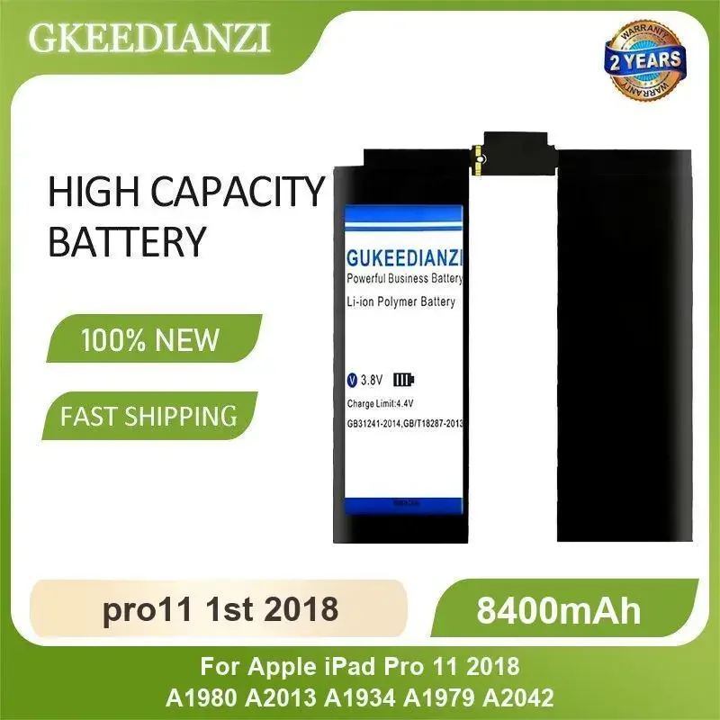 pro11 1st 2018 Tablet Battery For Apple iPad Pro 11 2018 A1980 A2013 A1934 A1979 A2042 8400mAh High Capacity
pro11 1st 2018 Tablet Battery For Apple iPad Pro 11 2018 A1980 A2013 A1934 A1979 A2042 8400mAh High Capacity