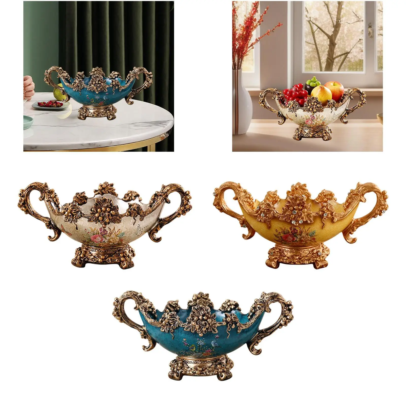 Fruit Serving Bowl Table Centerpiece Elegant with Handle Fruit Plate Pedestal Bowl for Vegetables Table Home Kitchen Bread
Fruit Serving Bowl Table Centerpiece Elegant with Handle Fruit Plate Pedestal Bowl for Vegetables Table Home Kitchen Bread
