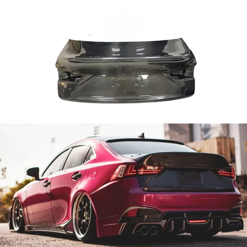 Suitable for Lexus IS200t IS250 IS300 IS350 2013-2020 Duck Tail Style Carbon Fiber Rear Trunk Bodykit
Suitable for Lexus IS200t IS250 IS300 IS350 2013-2020 Duck Tail Style Carbon Fiber Rear Trunk Bodykit