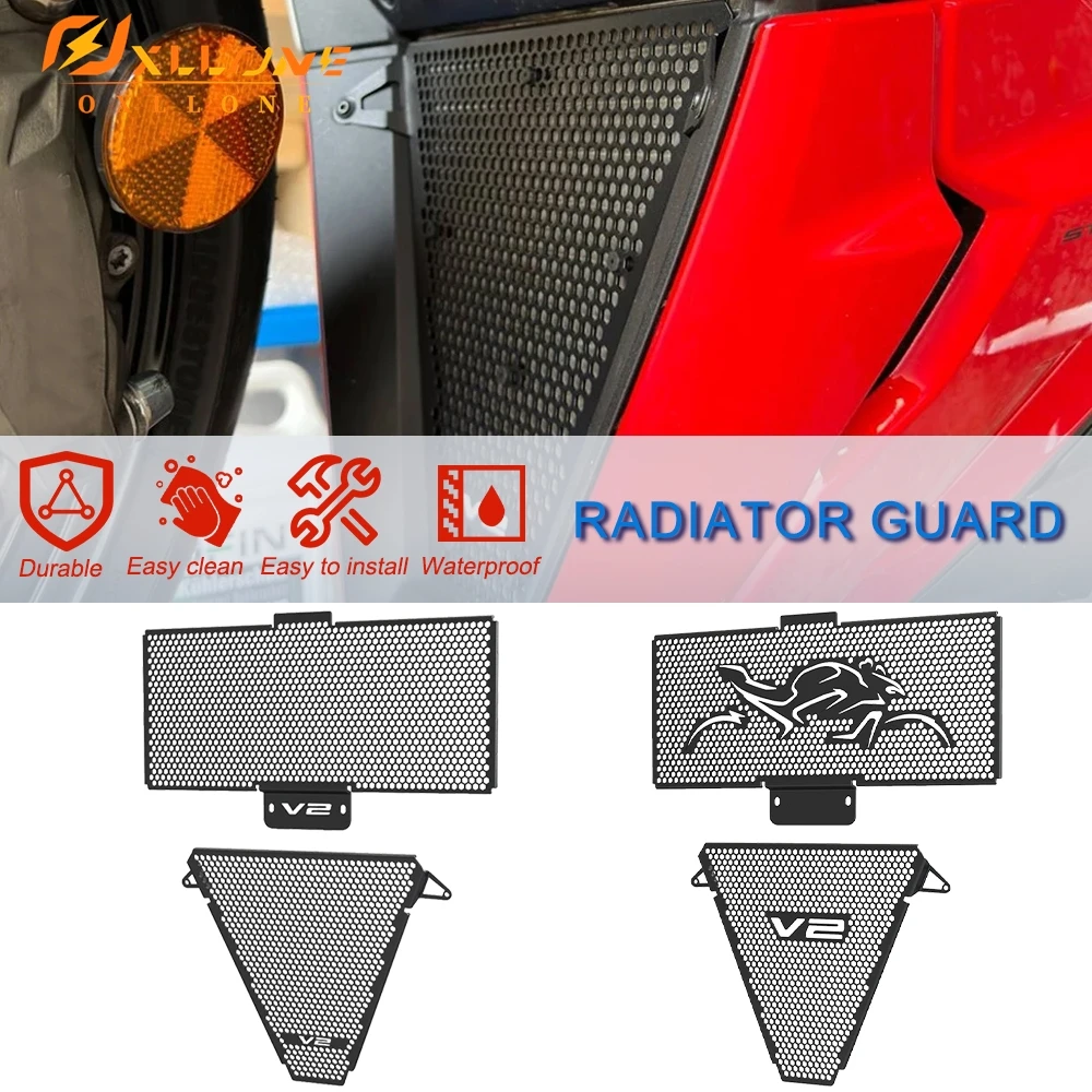 Motorcycle For DUCATI PanigaleV2 V2 2022-2024 Aluminium Radiator Guard Upper And Lower Radiator Guard Set 2022 2023 Accessories
Motorcycle For DUCATI PanigaleV2 V2 2022-2024 Aluminium Radiator Guard Upper And Lower Radiator Guard Set 2022 2023 Accessories