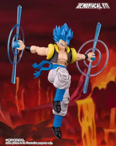 IN STOCK Demoniacal Fit Dragon Ball Z Gogeta Figure SHF Hero Waltz Gogeta The Supreme Dance Super Saiyan Trunks Action Toy Gift