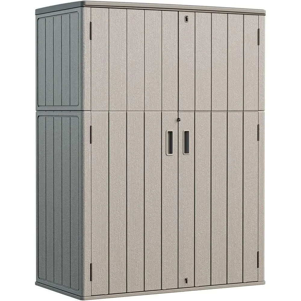Outdoor Storage Shed 57 Cu.t, All-Weather Resistant Resin Garden Sheds & Outdoor Storage Clearance with loor, Double-Layer Plast
Outdoor Storage Shed 57 Cu.t, All-Weather Resistant Resin Garden Sheds & Outdoor Storage Clearance with loor, Double-Layer Plast