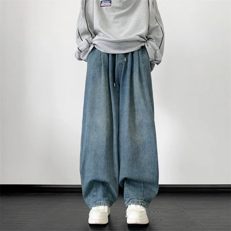 Man Jeans American Fashion Spring Instagram High Street Retro Washed Wide Leg Jeans Men's Loose Straight Casual Long Pants
Man Jeans American Fashion Spring Instagram High Street Retro Washed Wide Leg Jeans Men's Loose Straight Casual Long Pants