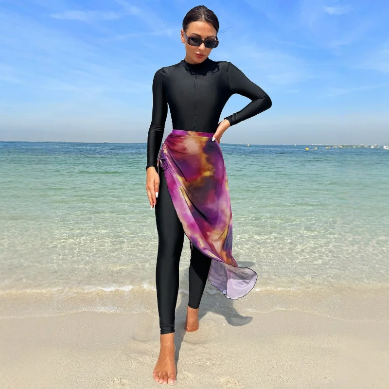Burkini Muslim Modest Women Swimwear Long Sleeve Trousers UPF50+ Rash Guard Arabic Swimwear Beach Wear
Burkini Muslim Modest Women Swimwear Long Sleeve Trousers UPF50+ Rash Guard Arabic Swimwear Beach Wear