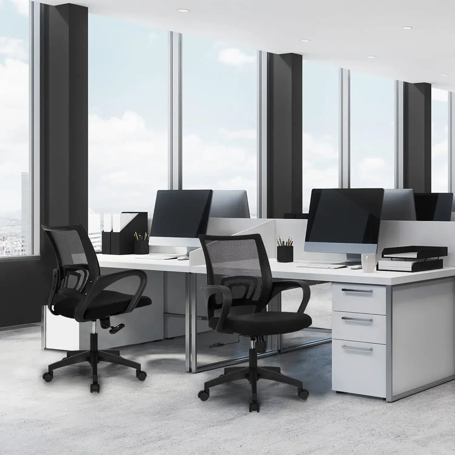 Office Computer Desk Chair Gaming-Ergonomic Mid Back Cushion Lumbar Support with Wheels Comfortable
Office Computer Desk Chair Gaming-Ergonomic Mid Back Cushion Lumbar Support with Wheels Comfortable