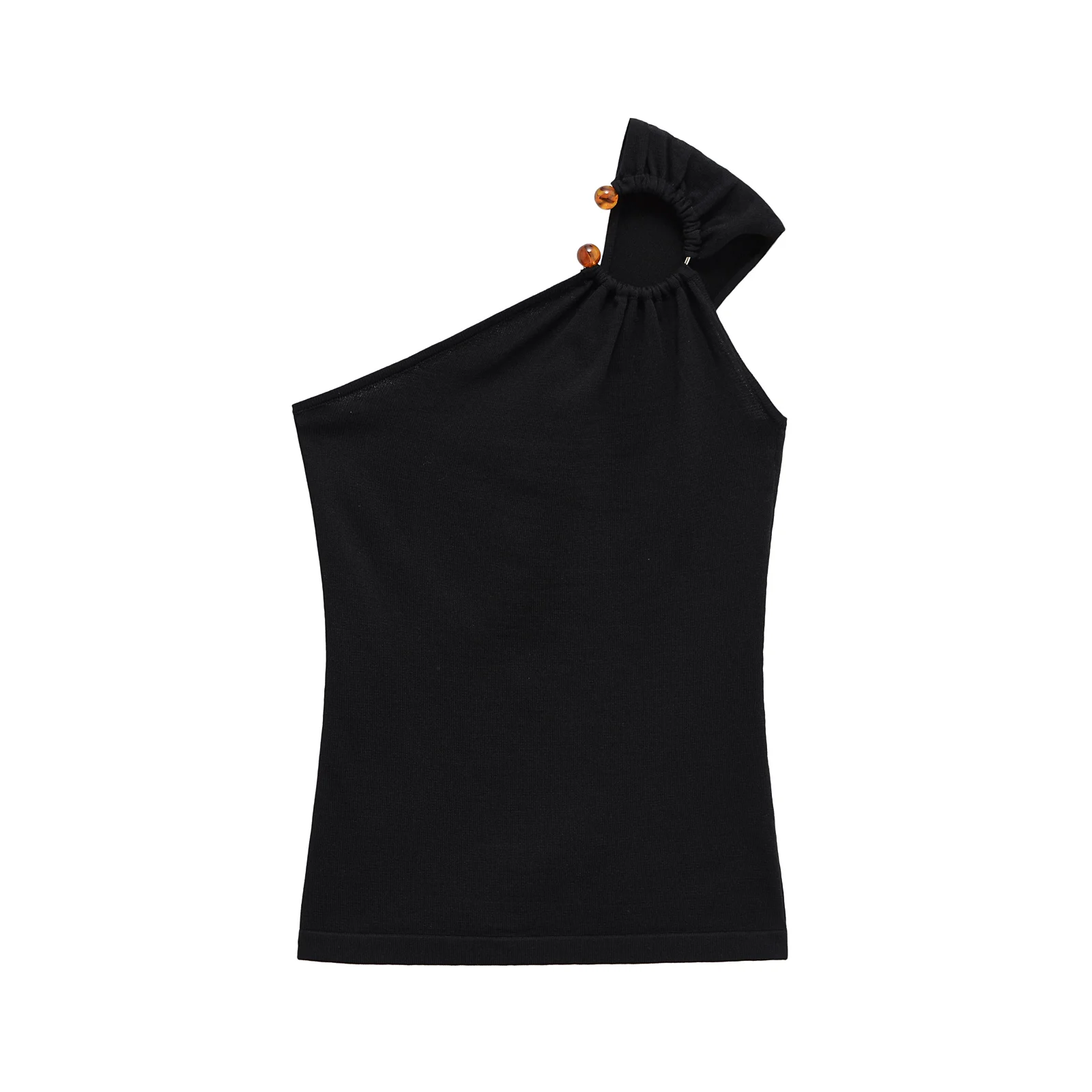 New spring products, women's unique temperament, slim and slim, inlaid with knitted asymmetrical design tops
New spring products, women's unique temperament, slim and slim, inlaid with knitted asymmetrical design tops