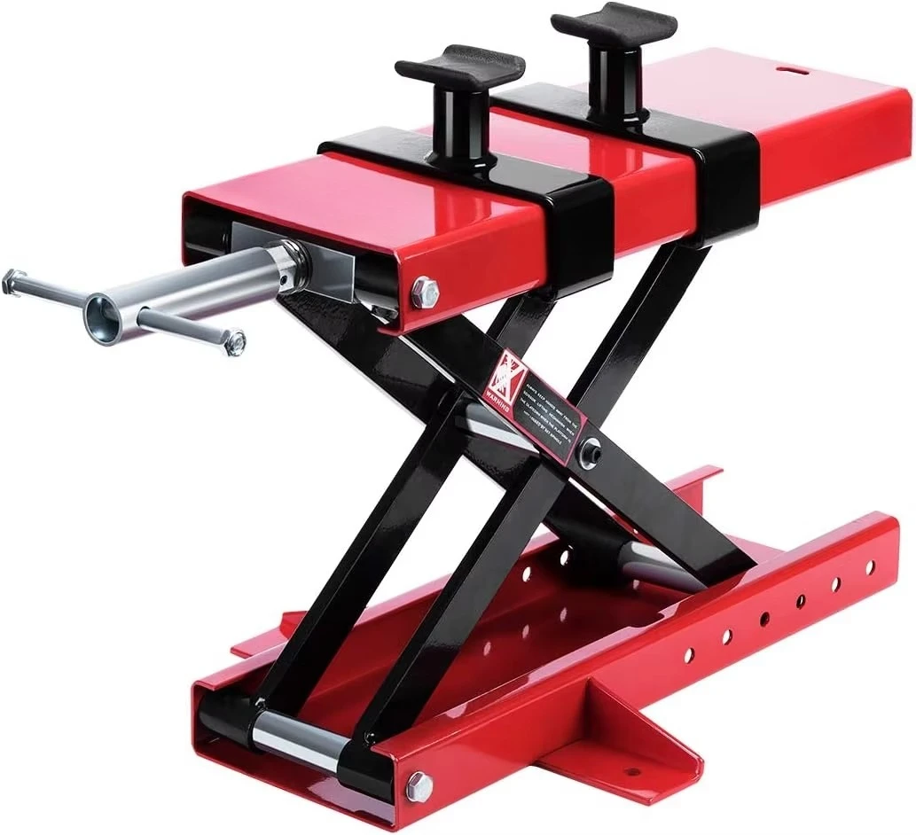 Innovative design Steel Motorcycle ATV Scissor Lift Jack Crank Hoist Stand with and Safety Pins 1100 lbs
Innovative design Steel Motorcycle ATV Scissor Lift Jack Crank Hoist Stand with and Safety Pins 1100 lbs