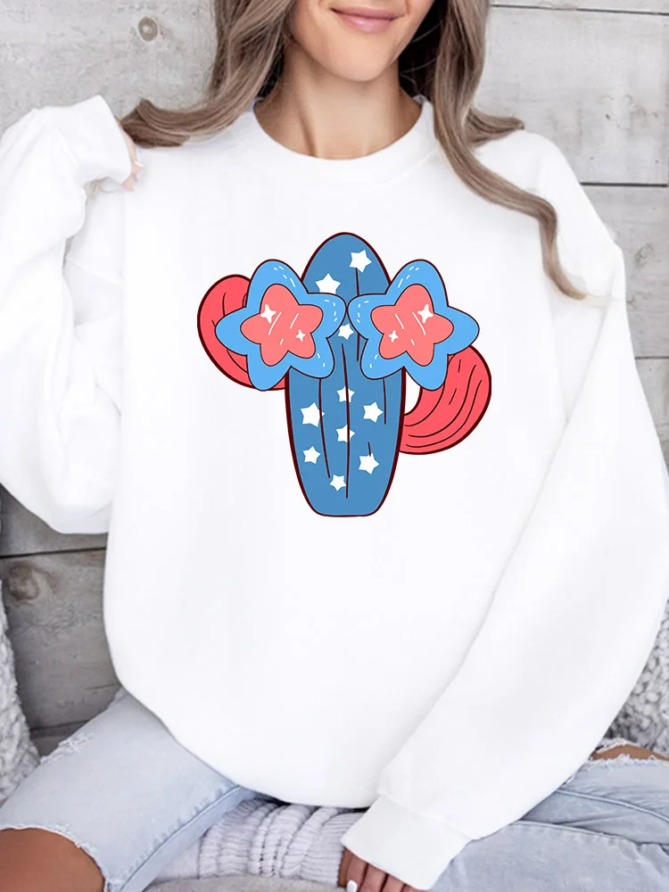 Red and Blue Cactus Women's Graphic Crewneck Sweatshirt Casual Long Sleeve Pullover, Loose Fit Streetwear for Fall Winter
Red and Blue Cactus Women's Graphic Crewneck Sweatshirt Casual Long Sleeve Pullover, Loose Fit Streetwear for Fall Winter