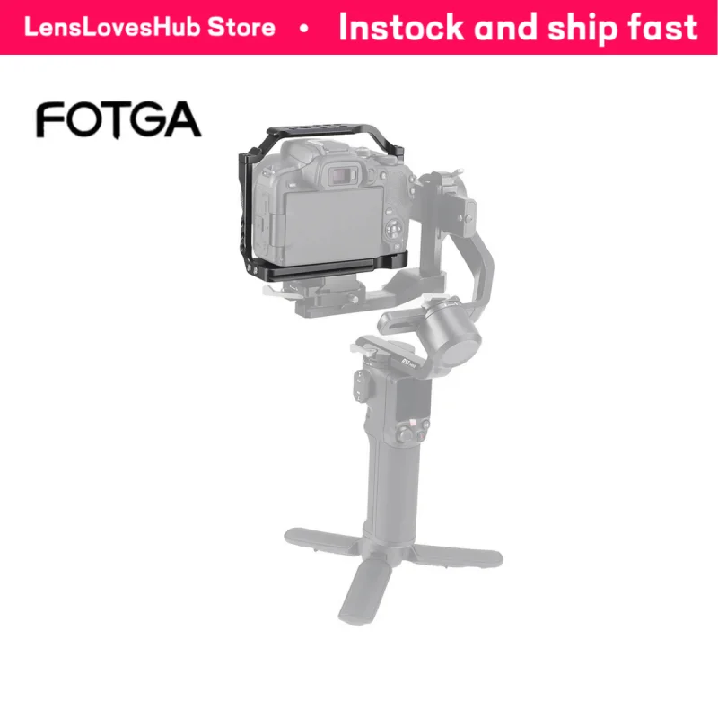 FOTGA Vlogging Cage Rig for Canon EOS R10, Aluminum Alloy Camera Protective Frame with Dual Cold Shoe & NATO Rail for Monitor/M
FOTGA Vlogging Cage Rig for Canon EOS R10, Aluminum Alloy Camera Protective Frame with Dual Cold Shoe & NATO Rail for Monitor/M