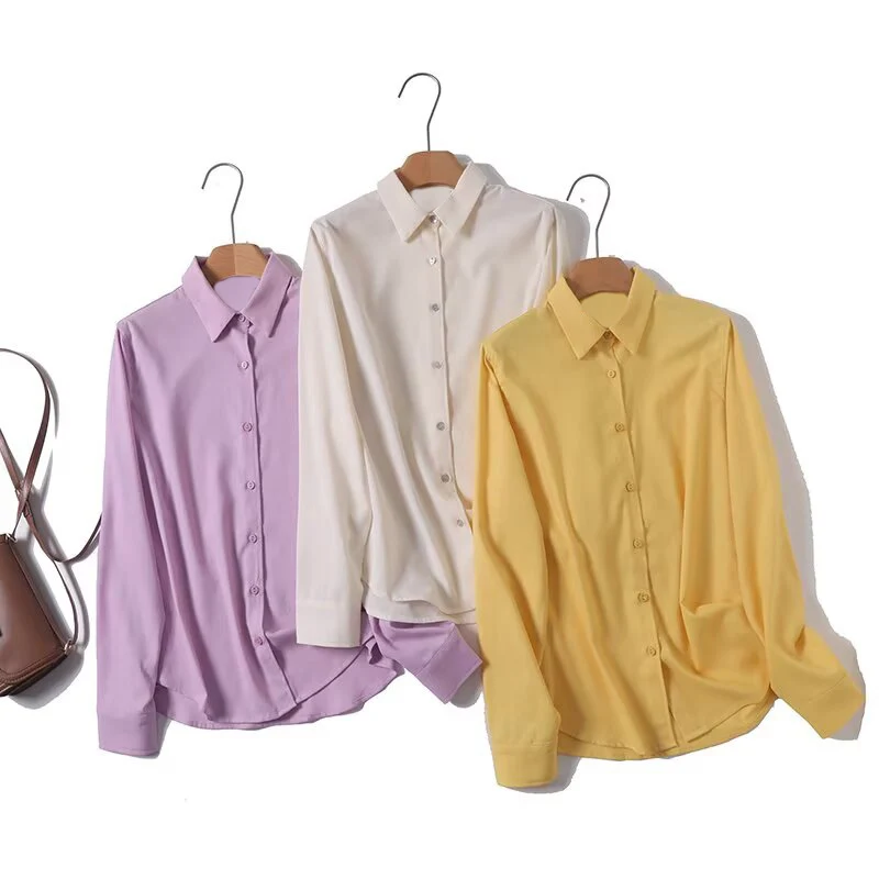 UNIZERA Women's Commuter Style Lightweight Solid Color Collar Long Sleeve Temperament Summer New Shirt
UNIZERA Women's Commuter Style Lightweight Solid Color Collar Long Sleeve Temperament Summer New Shirt