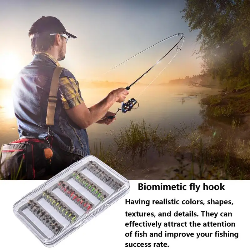 Fishing Lure Kit 50X Artificial Fishing Baits With Storage Box Trout Jig Fly Hook For Bass Sunfish Pike Outdoor Activity
Fishing Lure Kit 50X Artificial Fishing Baits With Storage Box Trout Jig Fly Hook For Bass Sunfish Pike Outdoor Activity