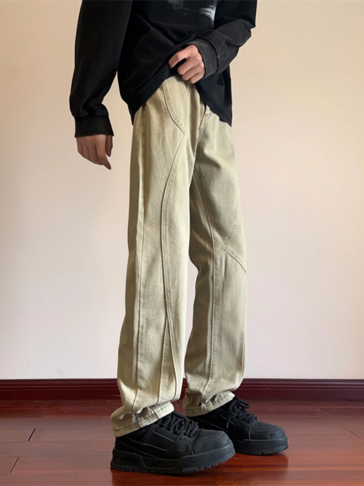 Мужские джинсы американского цвета грязи, прямые свободные повседневные брюки, молодежные модные длинные брюки, рабочая одежда High Street Vibe Logging
Мужские джинсы американского цвета грязи, прямые свободные повседневные брюки, молодежные модные длинные брюки, рабочая одежда High Street Vibe Logging