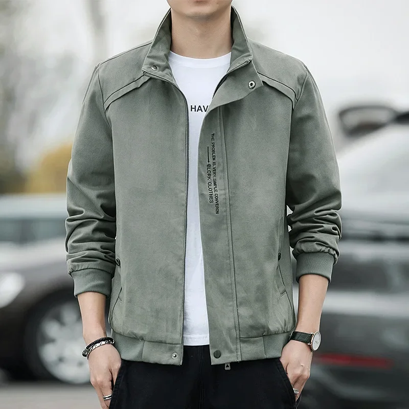 Men New Stand Collar Coat Covered Button Long Sleeve Jackets Solid Spliced Jacket Outerwear Cardigan Pockets Spring 2025 Loose
Men New Stand Collar Coat Covered Button Long Sleeve Jackets Solid Spliced Jacket Outerwear Cardigan Pockets Spring 2025 Loose