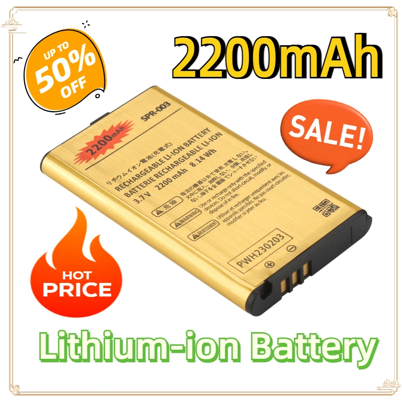 For Nintendo 3DS, New 3DS 2015 LL XL Battery 2200mAh SPR-003 Lithium-ion Battery
For Nintendo 3DS, New 3DS 2015 LL XL Battery 2200mAh SPR-003 Lithium-ion Battery
