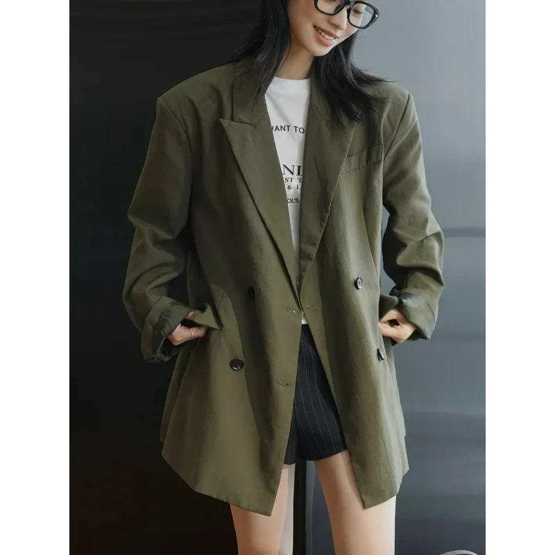 Retro Wide Shoulder Coats Autumn Suit Blazers Fashion Suit Loose Slim Casual Commuter Jackets Three-dimensional Tangible Tops
Retro Wide Shoulder Coats Autumn Suit Blazers Fashion Suit Loose Slim Casual Commuter Jackets Three-dimensional Tangible Tops