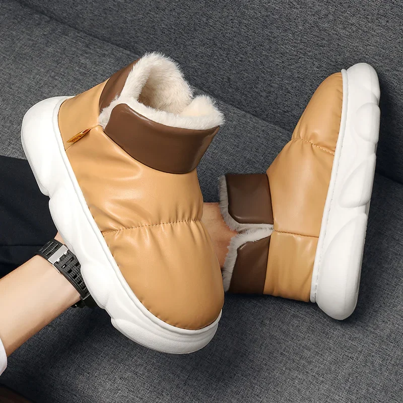Outdoors Winter Men Plush Shoes For Women Mules Indoor Outside Winter Home Warm Fluffy Anti-skid Boots Fur Cotton Shoe
Outdoors Winter Men Plush Shoes For Women Mules Indoor Outside Winter Home Warm Fluffy Anti-skid Boots Fur Cotton Shoe