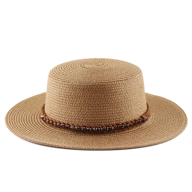 Korean version of simple pastoral sunshade straw hat personalized flat top top top hat women's sunscreen sun hat
Korean version of simple pastoral sunshade straw hat personalized flat top top top hat women's sunscreen sun hat