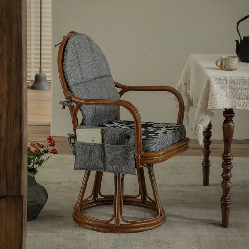 Rattan art retro style rattan weaving casual single study chair can rotate 360 degrees B & B tea room chair
Rattan art retro style rattan weaving casual single study chair can rotate 360 degrees B & B tea room chair