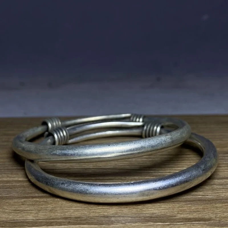 Antique Old , Plain Ethnic Style Jewelry, S925 Silver Push-Pull Bracelet, Women'S Vintage Item
Antique Old , Plain Ethnic Style Jewelry, S925 Silver Push-Pull Bracelet, Women'S Vintage Item