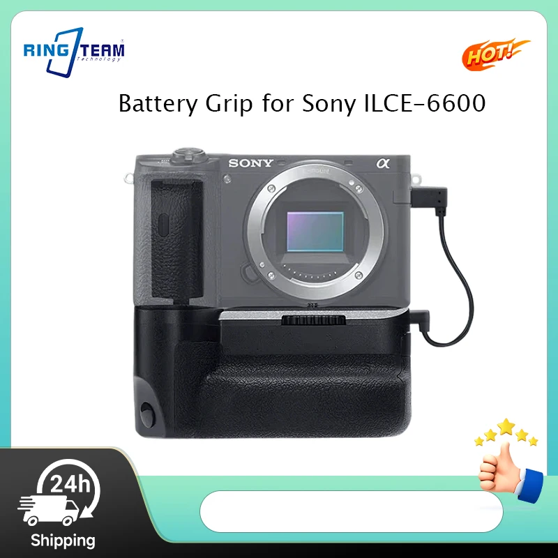 VG-6600 Vertical Battery Grip for Sony ILCE-6600 A6600 Works with NP-FZ100 Dual Power Vertical Shooting Non-slip Grip
VG-6600 Vertical Battery Grip for Sony ILCE-6600 A6600 Works with NP-FZ100 Dual Power Vertical Shooting Non-slip Grip