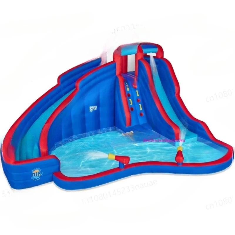 Sunny & Fun Double Dip Inflatable Water Slide Park – Heavy-Duty for Outdoor Fun - Climbing Wall, 2 Slides & Splash Pool – Easy t
Sunny & Fun Double Dip Inflatable Water Slide Park – Heavy-Duty for Outdoor Fun - Climbing Wall, 2 Slides & Splash Pool – Easy t