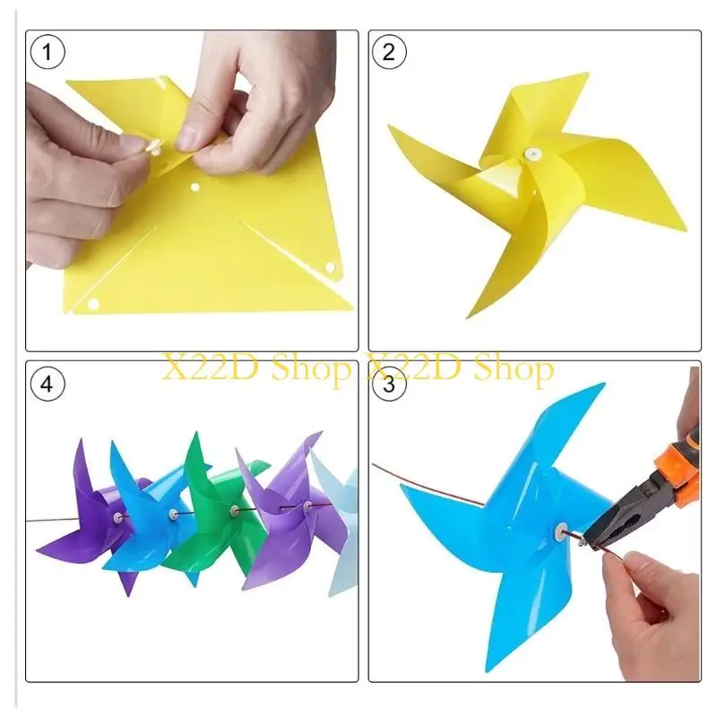 X22D 100pcs Plastic Windmill with 30m Wire Rope Fitting Waterproof Pinwheels for Garden Yard Party Decorations Wind Spinners
X22D 100pcs Plastic Windmill with 30m Wire Rope Fitting Waterproof Pinwheels for Garden Yard Party Decorations Wind Spinners