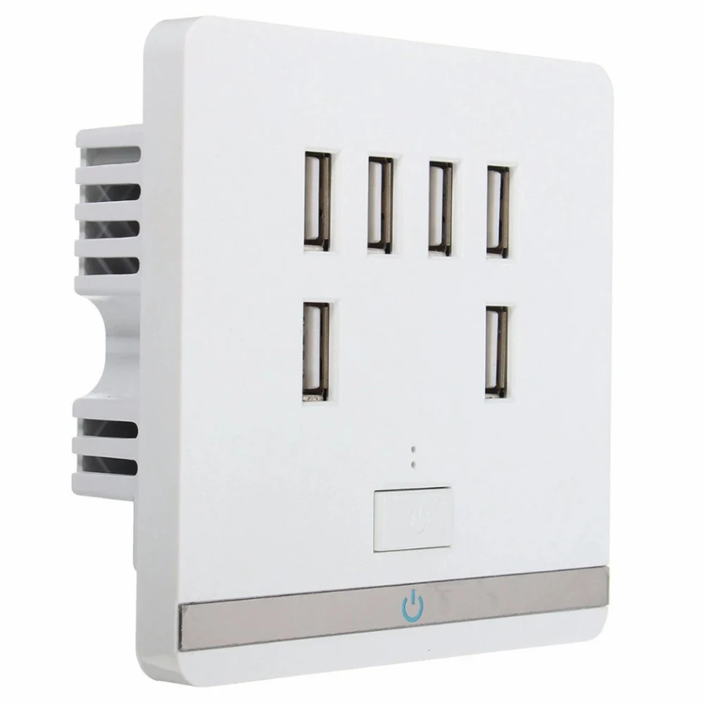 OIIRGO-6 Port USB Wall Socket Power Adapter Wall Mobile Phone Charger Socket Adapter Power Socket Panel Home Decoration
OIIRGO-6 Port USB Wall Socket Power Adapter Wall Mobile Phone Charger Socket Adapter Power Socket Panel Home Decoration