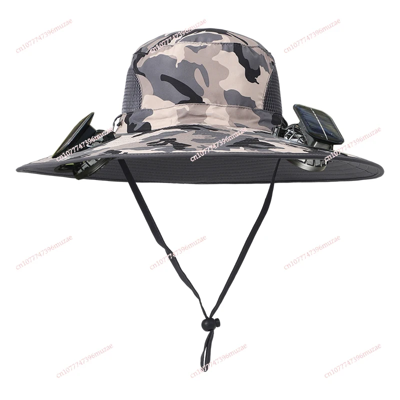 Solar fan hat Men's summer large brim UV protection bucket hat Mountaineering fishing sun protection sun hat
Solar fan hat Men's summer large brim UV protection bucket hat Mountaineering fishing sun protection sun hat