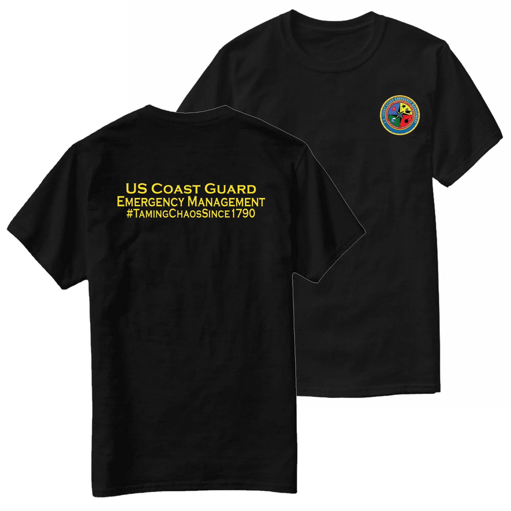 Taming Chaos Since 1790 US Coast Guard Emergency Management T-Shirt 100% Cotton O-Neck Summer Short Sleeve Casual Mens T-shirt
Taming Chaos Since 1790 US Coast Guard Emergency Management T-Shirt 100% Cotton O-Neck Summer Short Sleeve Casual Mens T-shirt