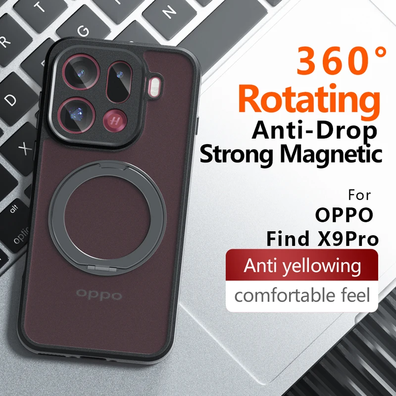For OPPO Find X9 Pro Magnetic Case ELVEV Quality Hard PC + Soft TPU Protective Back Ring Phone Cover
For OPPO Find X9 Pro Magnetic Case ELVEV Quality Hard PC + Soft TPU Protective Back Ring Phone Cover