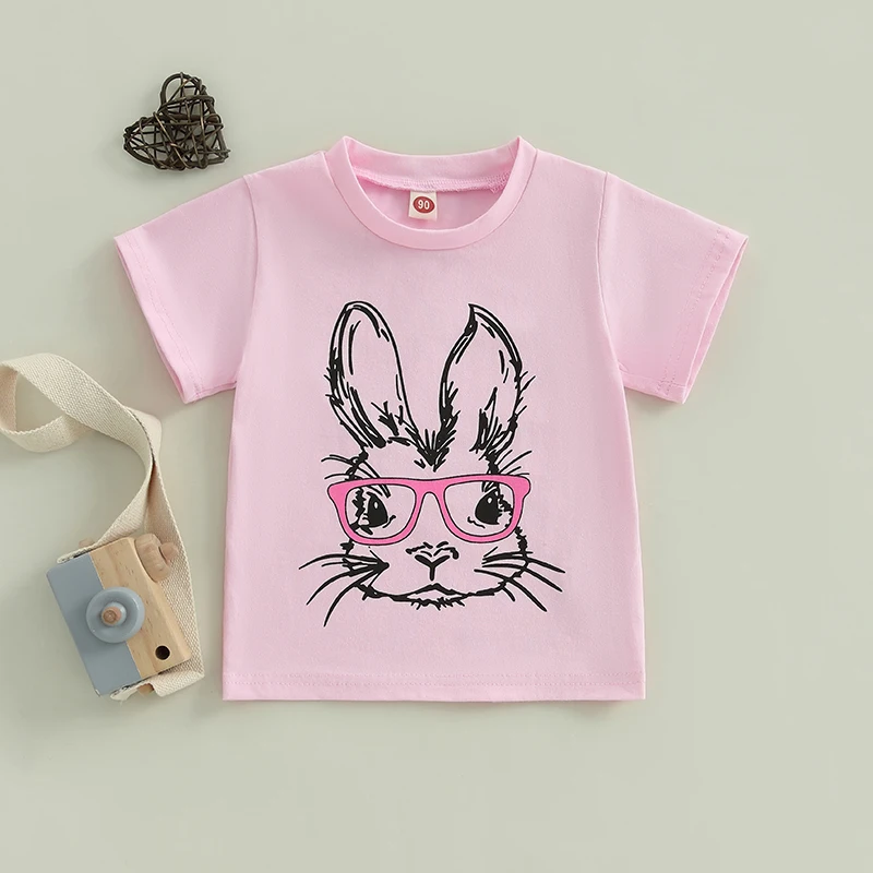 Рубашки с кроликом для маленьких девочек, детская пасхальная футболка с короткими рукавами, хлопковые милые футболки на бретелях, топы для детей 1-6 лет
Рубашки с кроликом для маленьких девочек, детская пасхальная футболка с короткими рукавами, хлопковые милые футболки на бретелях, топы для детей 1-6 лет