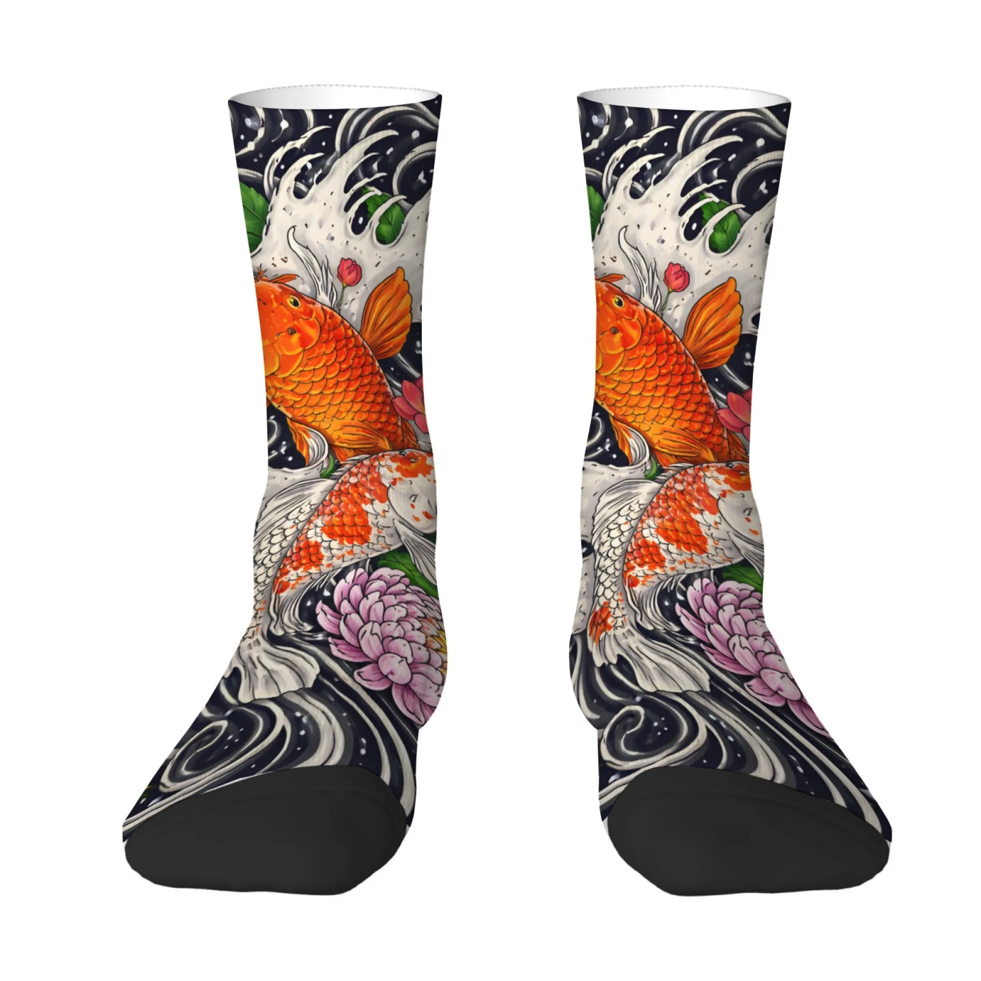 Japanese Harajuku-style Koi Print Men's Mid-calf Socks Are Breathable Comfortable Stylish Funny Novel Crazy Unique Socks Gift
Japanese Harajuku-style Koi Print Men's Mid-calf Socks Are Breathable Comfortable Stylish Funny Novel Crazy Unique Socks Gift