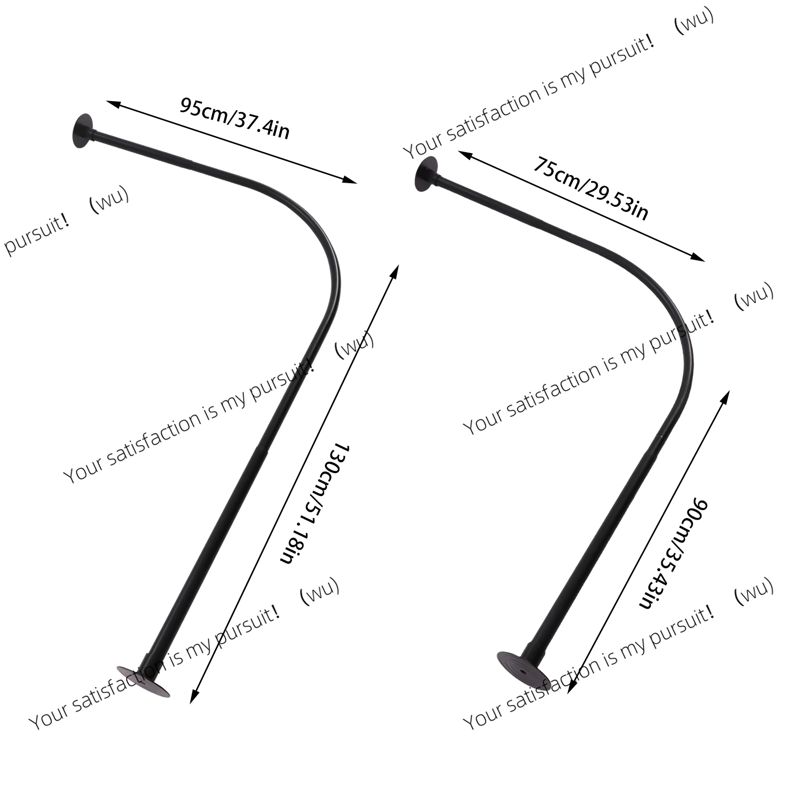 Durable Black Shower Curtain Rod – 24 Hooks (12 Stainless Steel, 12 Plastic) for Ultimate Flexibility & Reliable Use
Durable Black Shower Curtain Rod – 24 Hooks (12 Stainless Steel, 12 Plastic) for Ultimate Flexibility & Reliable Use