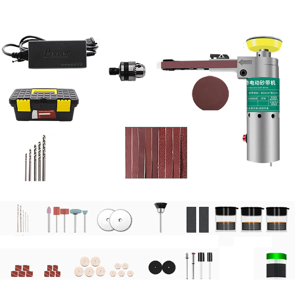 110-220V Multifunctional Handheld Electric Belt Sander, Mini DIY Seven-Speed Adjustable Sander
110-220V Multifunctional Handheld Electric Belt Sander, Mini DIY Seven-Speed Adjustable Sander