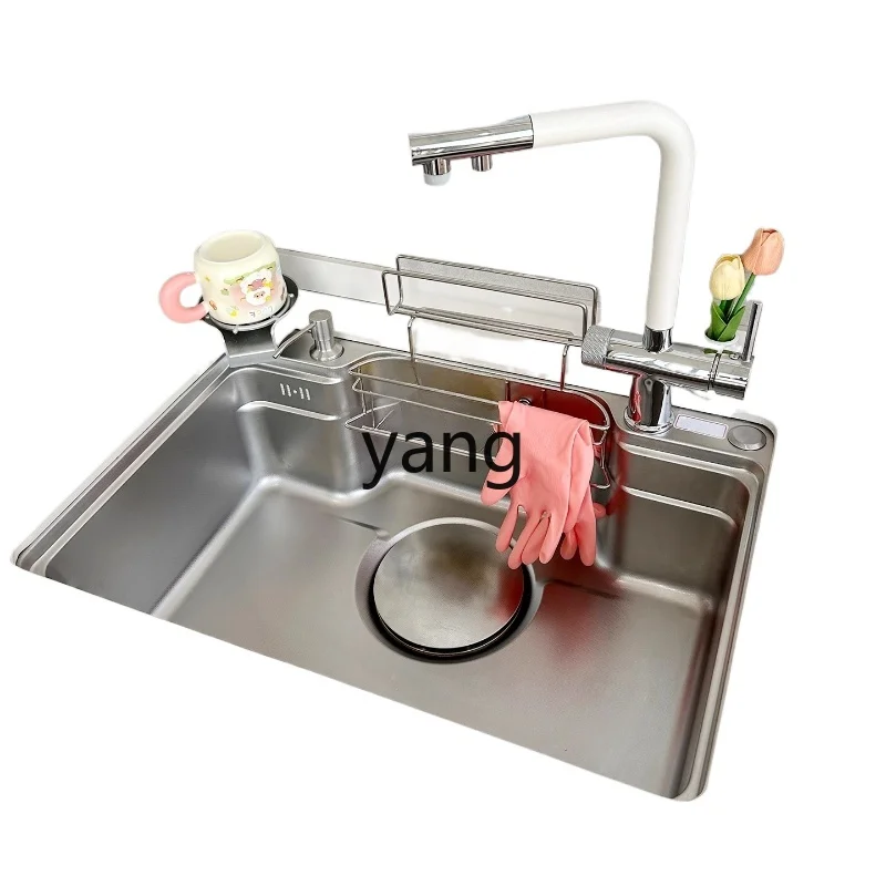 LMMLarge Single Bowl Stainless Steel Kitchen Sink Vegetable Washing Basin
LMMLarge Single Bowl Stainless Steel Kitchen Sink Vegetable Washing Basin