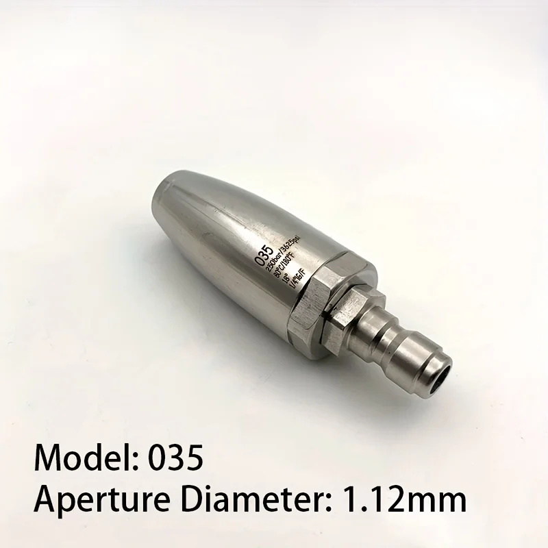 High pressure washer stainless steel turbo rotating nozzle, metal body with ceramic core, efficient moss cleaning
High pressure washer stainless steel turbo rotating nozzle, metal body with ceramic core, efficient moss cleaning