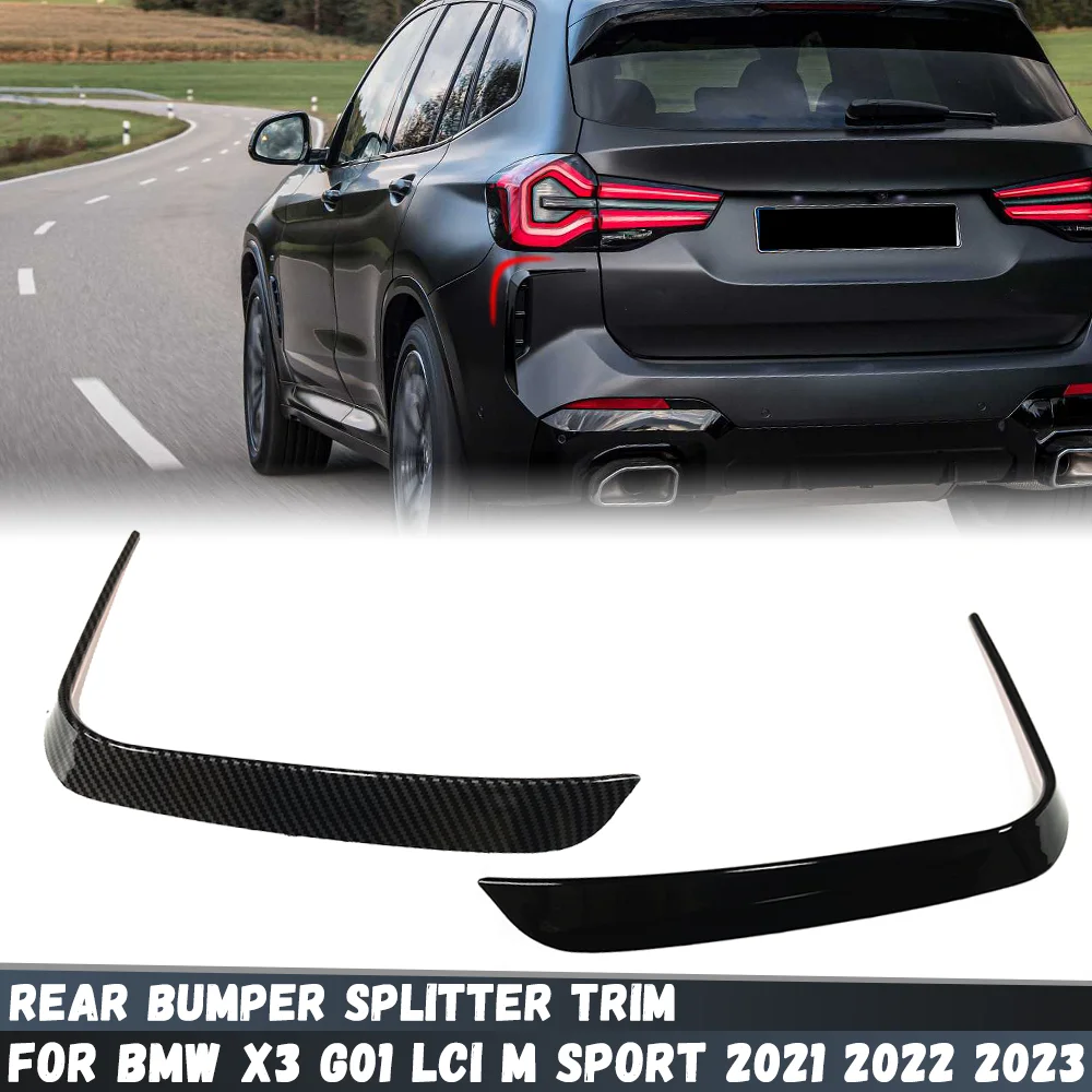 Car Rear Bumper Splitter Spoiler Canard Air Vent For BMW X3 G01 LCI M Sport 20d 25i 20i 30i 30d M40i M40d 2021 2022 2023
Car Rear Bumper Splitter Spoiler Canard Air Vent For BMW X3 G01 LCI M Sport 20d 25i 20i 30i 30d M40i M40d 2021 2022 2023