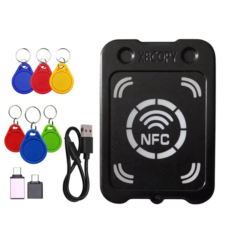 [NEW A09R!】 RFID Smart Chip Card Reader Copier +3XUID/CUID Keychain NFC Encryption Key Reader IC 13.56Mhz RFID Token Clone Dupli
[NEW A09R!】 RFID Smart Chip Card Reader Copier +3XUID/CUID Keychain NFC Encryption Key Reader IC 13.56Mhz RFID Token Clone Dupli
