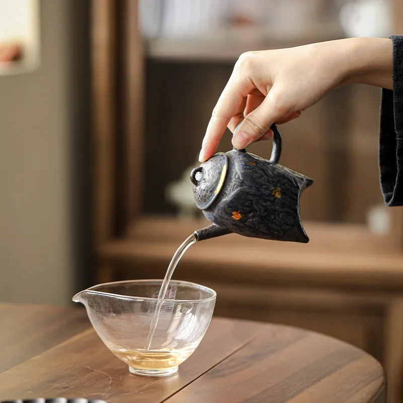 Retro Japanese Style Pot Teapot Kung Fu Coarse pottery Tea Making Device Tea Infuser Tea Kettle Chinese Small Teapot
Retro Japanese Style Pot Teapot Kung Fu Coarse pottery Tea Making Device Tea Infuser Tea Kettle Chinese Small Teapot