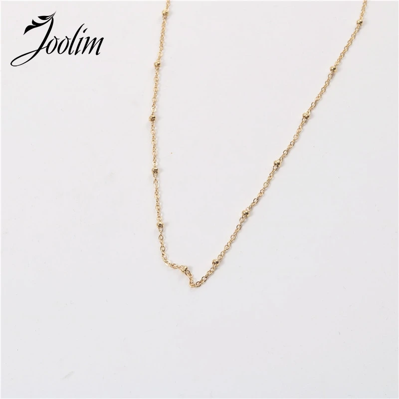 Joolim Jewelry High End PVD Wholesale Tarnish Free&Waterproof Classic Fine Spacer Bead Stainless Steel Necklace For Women 
Joolim Jewelry High End PVD Wholesale Tarnish Free&Waterproof Classic Fine Spacer Bead Stainless Steel Necklace For Women