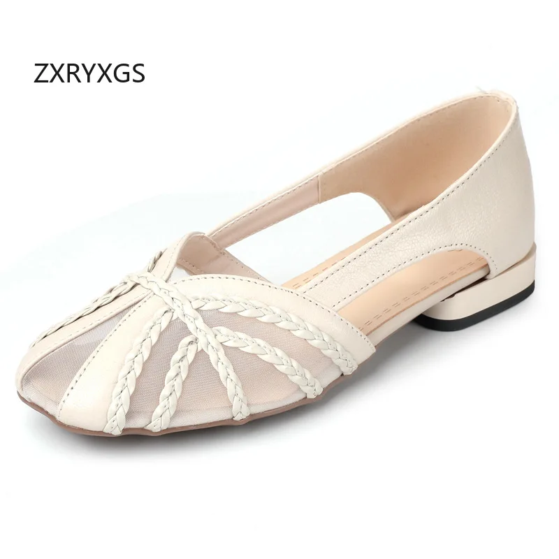 ZXRYXGS New Trendy Cowhide Mesh Square Toe Elegant Modem Sandals 2026 Summer Large Size Sandals Breathable Women Sandal Shoes
ZXRYXGS New Trendy Cowhide Mesh Square Toe Elegant Modem Sandals 2026 Summer Large Size Sandals Breathable Women Sandal Shoes