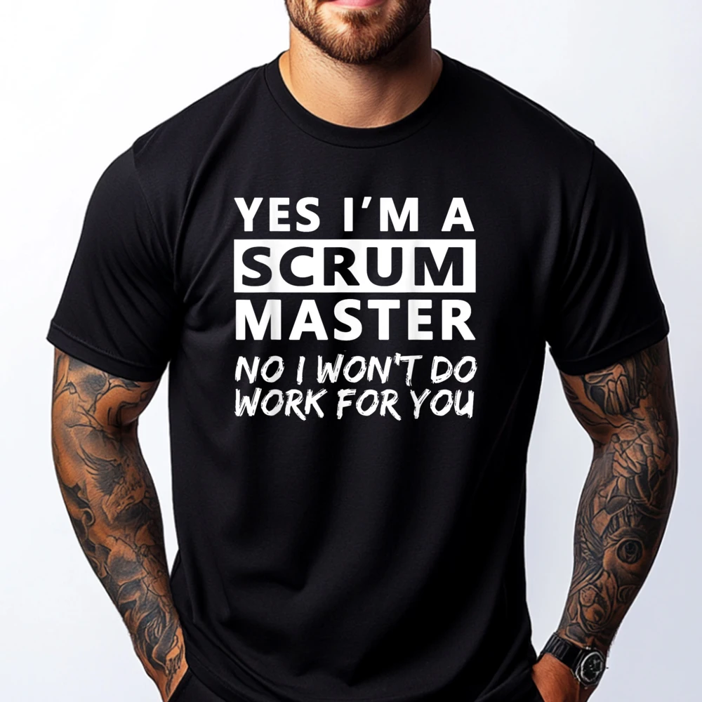 Scrum Master Men's T-Shirts Clothes Funny T Shirts Men Shirts For Men Mens Clothing Plus Size Men Short Sleeve Tee Loose
Scrum Master Men's T-Shirts Clothes Funny T Shirts Men Shirts For Men Mens Clothing Plus Size Men Short Sleeve Tee Loose