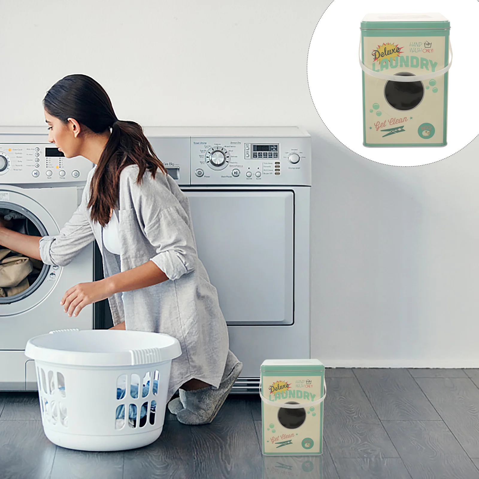 Hand Soap Dispenser Laundry Detergent Storage Box Powder Metal Bucket Multifunction Dishwasher Tablet Container
Hand Soap Dispenser Laundry Detergent Storage Box Powder Metal Bucket Multifunction Dishwasher Tablet Container