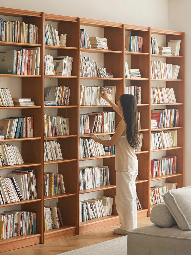 Jisu furniture whole wall integrated combination cabinet solid library bookshelf living room cherry floor storage bookcase
Jisu furniture whole wall integrated combination cabinet solid library bookshelf living room cherry floor storage bookcase