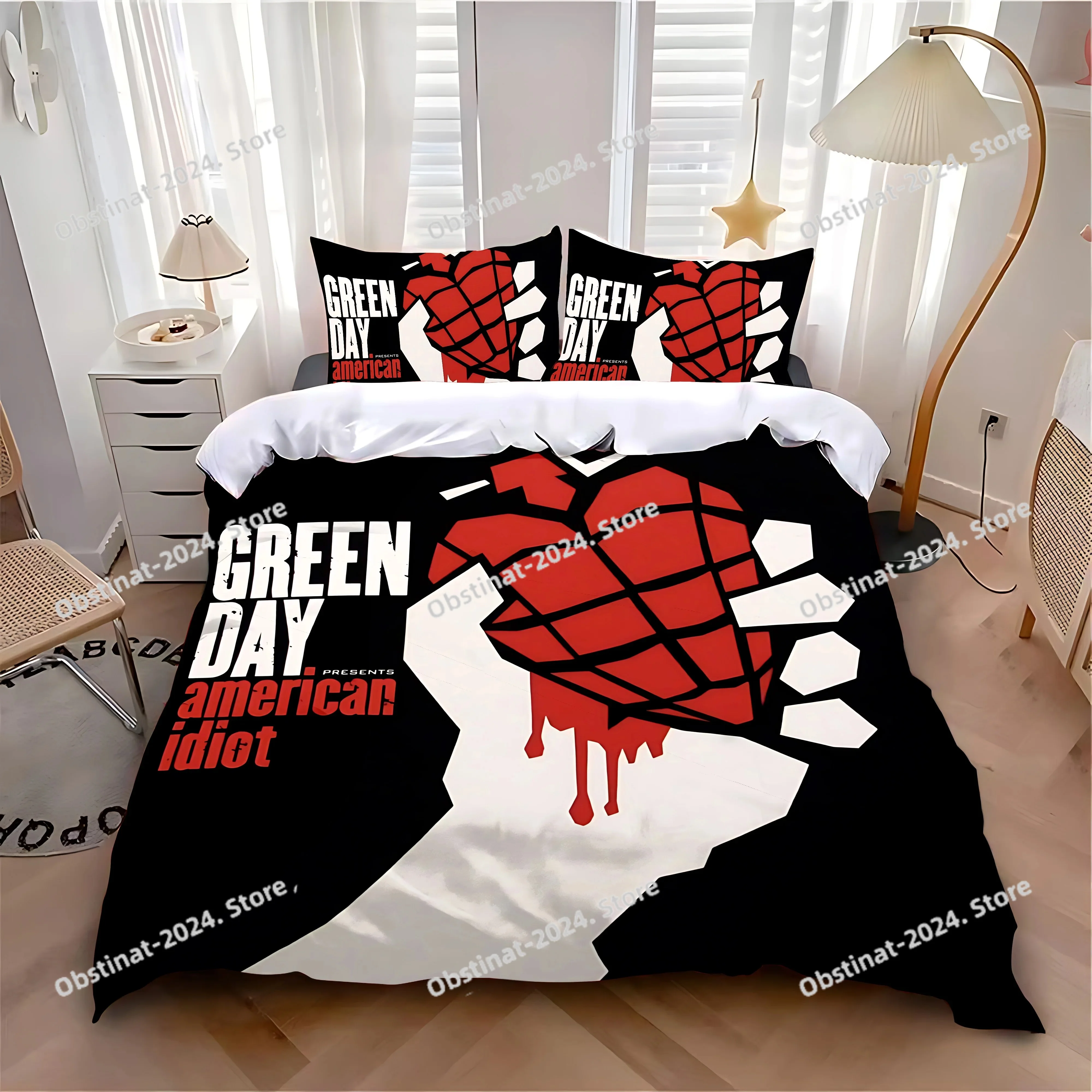 New Duvet Cover Pillowcase Bedding Set Rock Band G-Greendays Adult Boy Girl Bedroom Decoration Children Single Double Large Size
New Duvet Cover Pillowcase Bedding Set Rock Band G-Greendays Adult Boy Girl Bedroom Decoration Children Single Double Large Size