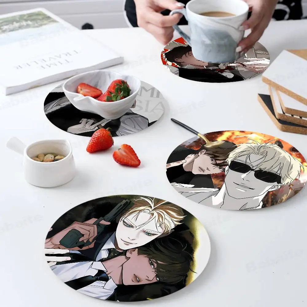 Cartoon Taekjoo KWON Zhenya Coasters Suitable for daily family gathering decoration, kitchen, anti-slip wooden coasters
Cartoon Taekjoo KWON Zhenya Coasters Suitable for daily family gathering decoration, kitchen, anti-slip wooden coasters