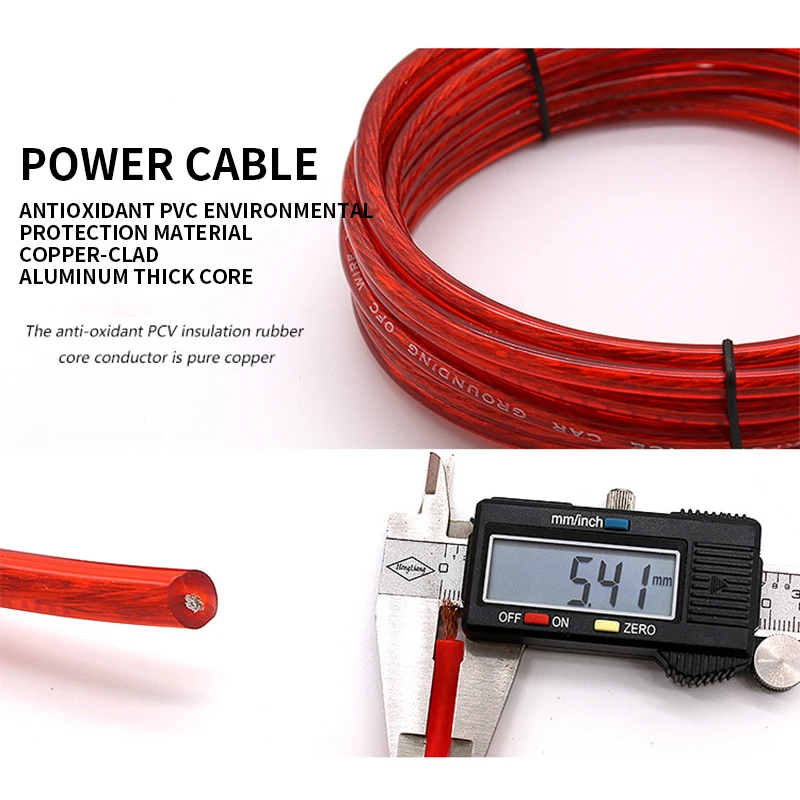 Car Audio Speakers Wiring kits Cable Amplifier Subwoofer Speaker Installation Wires Kit 10GA Power Cable 60 AMP Fuse Holder
Car Audio Speakers Wiring kits Cable Amplifier Subwoofer Speaker Installation Wires Kit 10GA Power Cable 60 AMP Fuse Holder