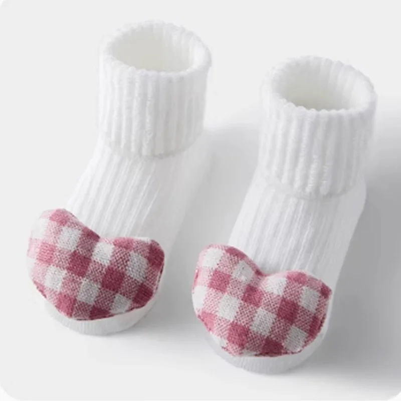 Baby Cute Cartoon Pink Checkered Heart Socks Baby Non-Slip Soft Cotton Socks Ankle Socks 0-12 Month Newborn Toddler Boys/Girls
Baby Cute Cartoon Pink Checkered Heart Socks Baby Non-Slip Soft Cotton Socks Ankle Socks 0-12 Month Newborn Toddler Boys/Girls