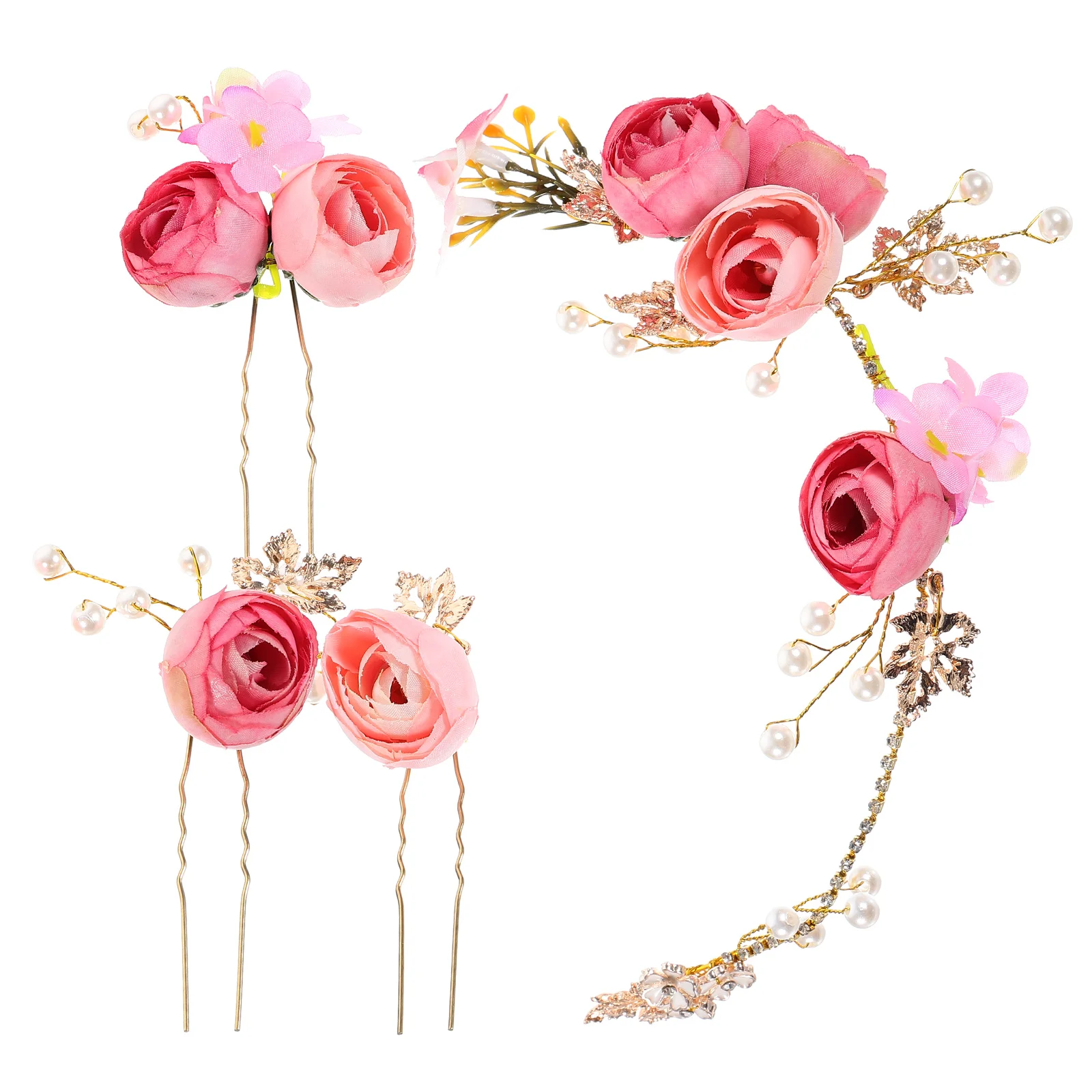 4 Pcs Wedding Hair Accessories U-shaped Bridal Clips Hairpin Fabric Women Floral Girl
4 Pcs Wedding Hair Accessories U-shaped Bridal Clips Hairpin Fabric Women Floral Girl